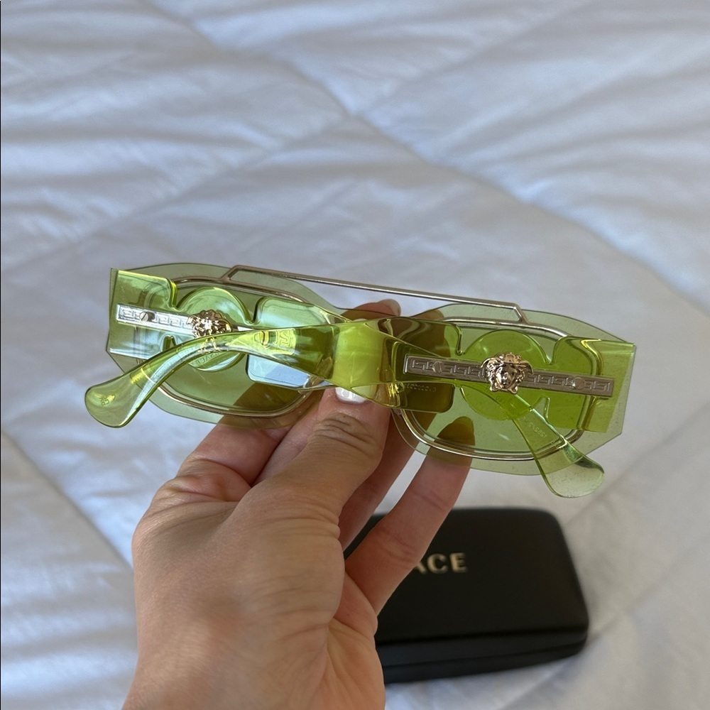 Versace Lime Green Sunglasses - Picture 2 of 5